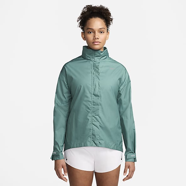 Nike green rain jacket top